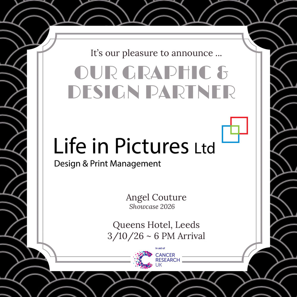 An image announcing the graphic design sponsor for the gala.